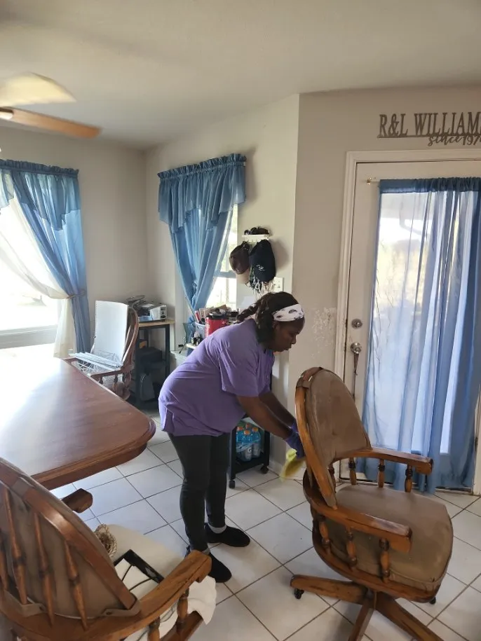 Renaissance team cleaning a client's home